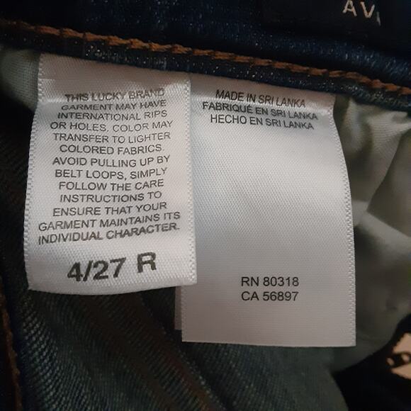 Lucky Brand Jeans Women’s Size 4/27 Ava Skinny Stretch Mid Rise Dark Wash Denim - Picture 6 of 11